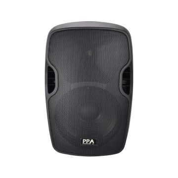 15" Amplified Speaker with Battery and Double Wireless Microphone - Bluetooth